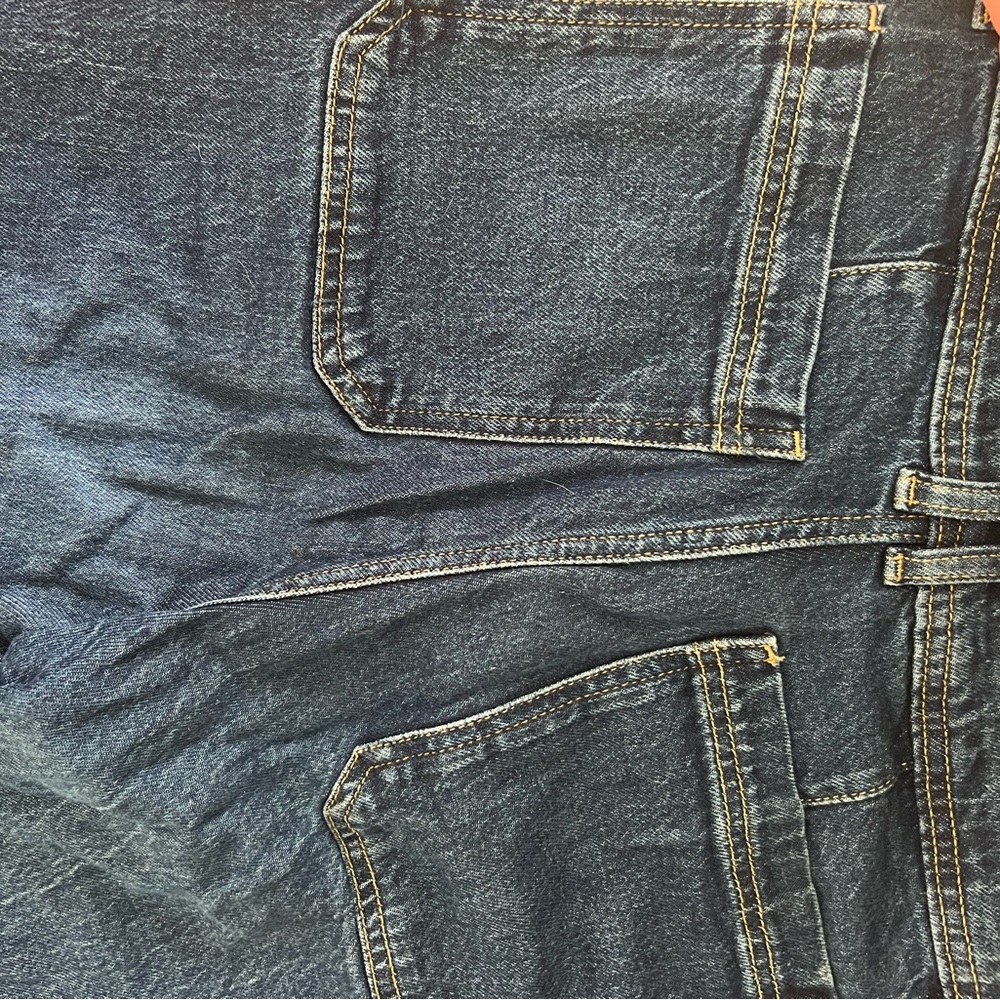 Mango Relaxed Fit Dark Blue Jeans